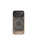MagSafe Case for iPhone 17 Pro Max - Brown Matte Shockproof Cover with Hidden Kickstand