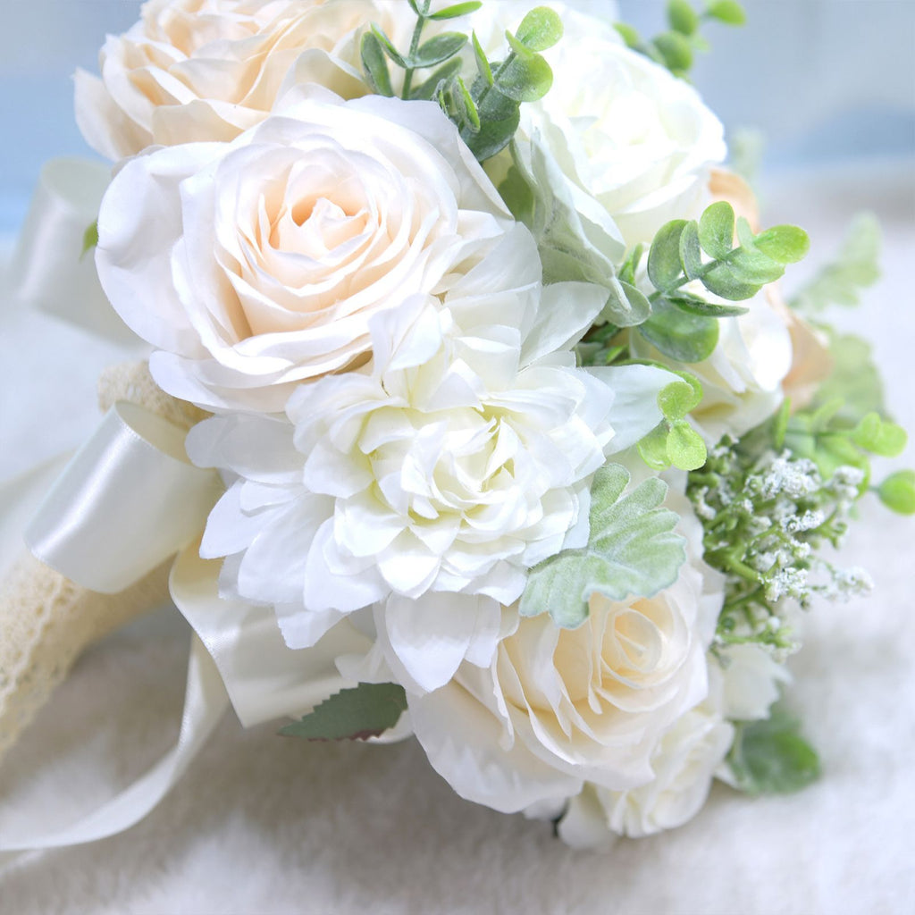 Wedding Bridal Hand Bouquet Home Decoration Fake Flower Silk Flower Artifical Decorative Bouquet