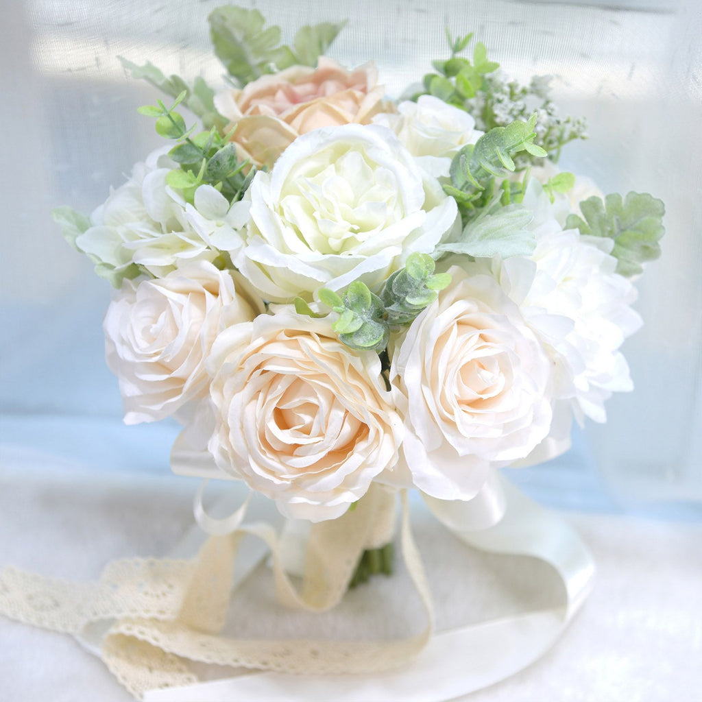 Wedding Bridal Hand Bouquet Home Decoration Fake Flower Silk Flower Artifical Decorative Bouquet