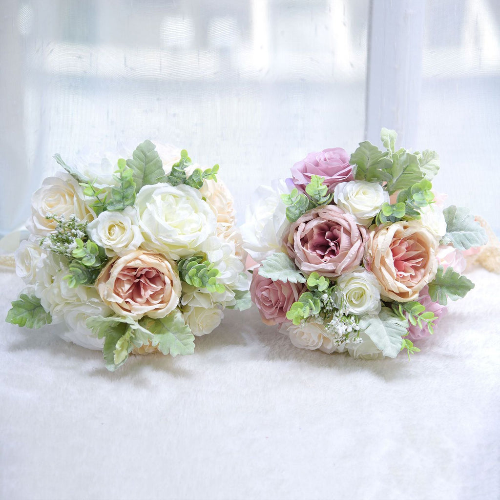 Wedding Bridal Hand Bouquet Home Decoration Fake Flower Silk Flower Artifical Decorative Bouquet