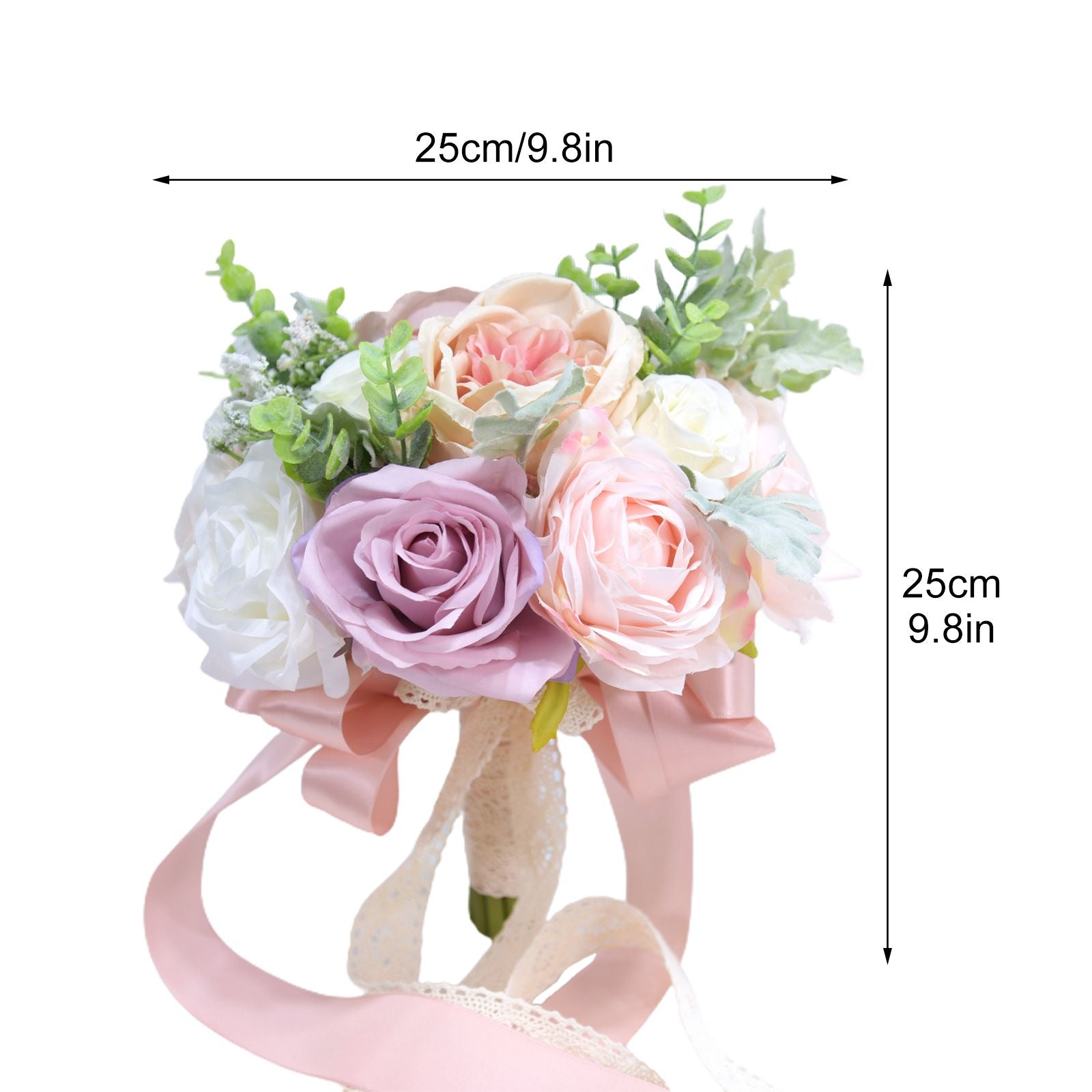 Wedding Bridal Hand Bouquet Home Decoration Fake Flower Silk Flower Artifical Decorative Bouquet