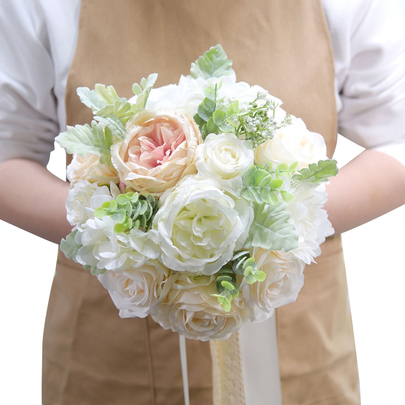Wedding Bridal Hand Bouquet Home Decoration Fake Flower Silk Flower Artifical Decorative Bouquet