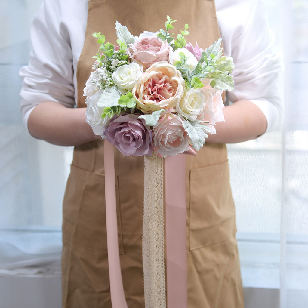 Wedding Bridal Hand Bouquet Home Decoration Fake Flower Silk Flower Artifical Decorative Bouquet