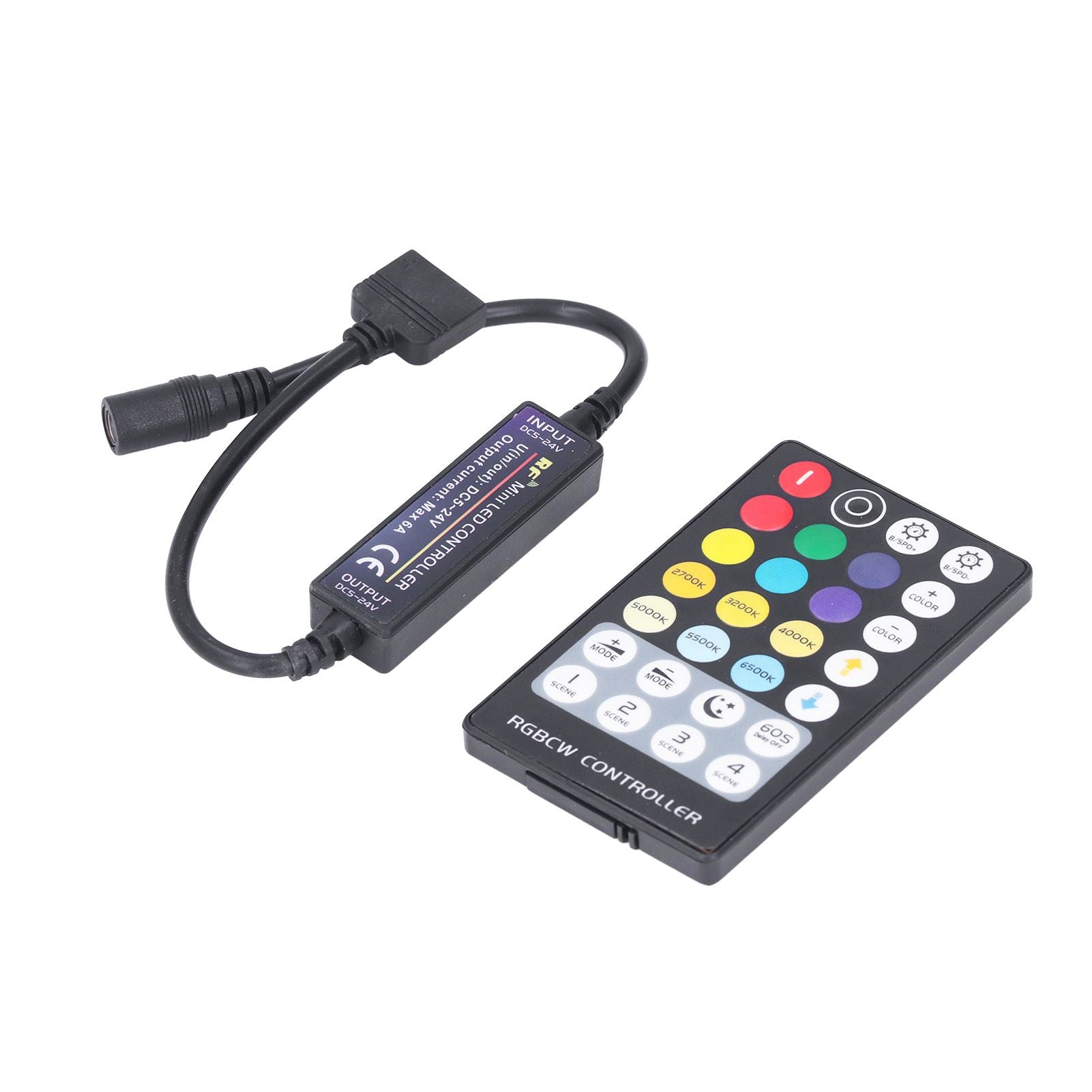 LED Controller Wireless RF 5 in 1 Mini Full Touch LED Light Bar 28 Keys RGB CCT Controller