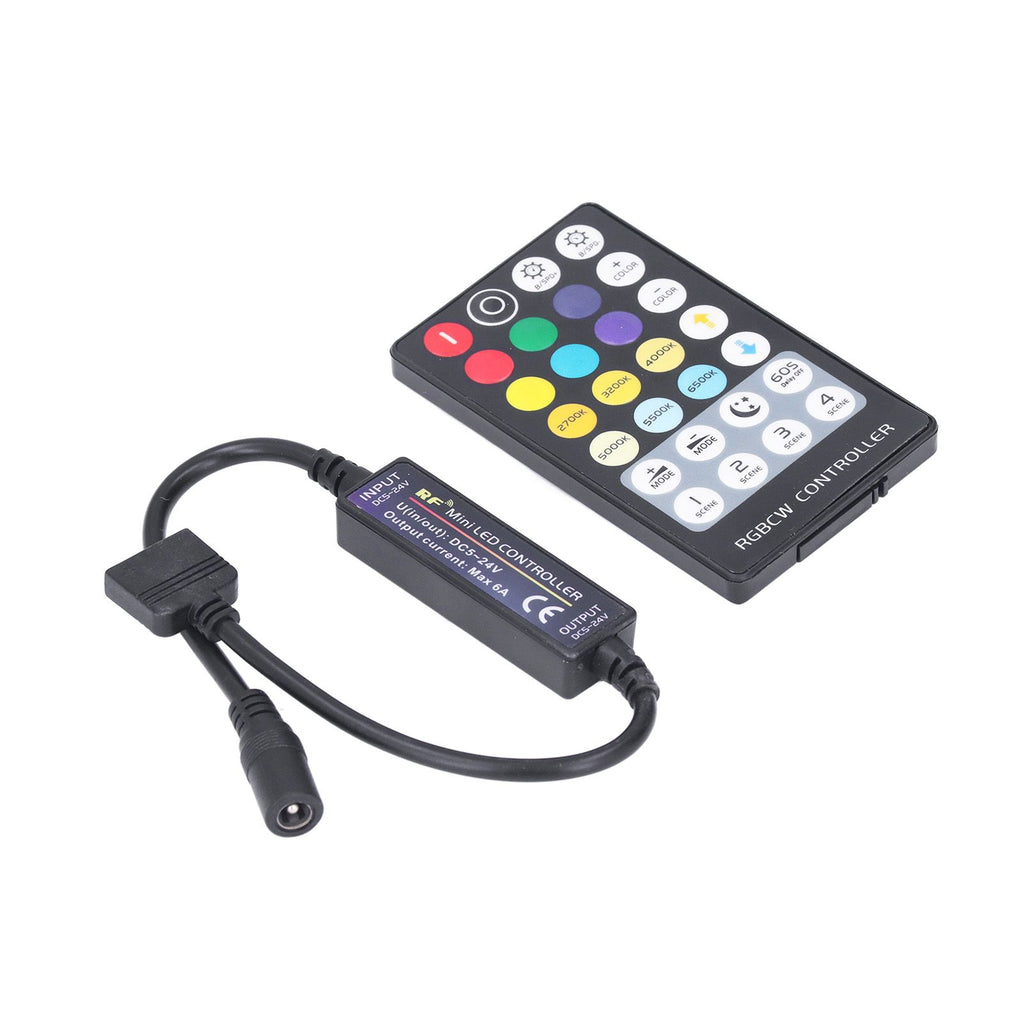 LED Controller Wireless RF 5 in 1 Mini Full Touch LED Light Bar 28 Keys RGB CCT Controller