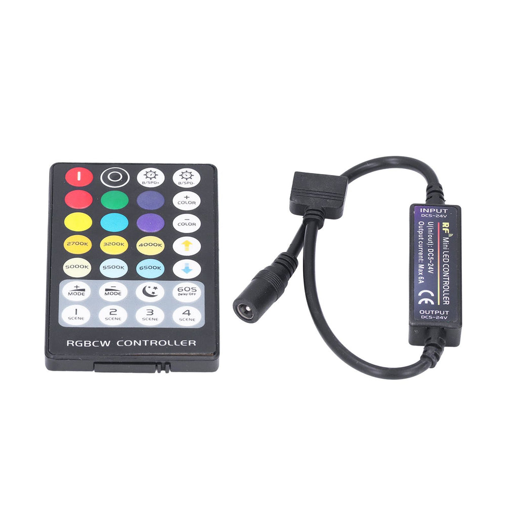 LED Controller Wireless RF 5 in 1 Mini Full Touch LED Light Bar 28 Keys RGB CCT Controller