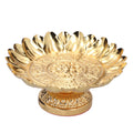 Fruit Tray Retro Style Flat Glossy Durable Alloy Decorative Plate for Temples Sacrifices Home Decoration