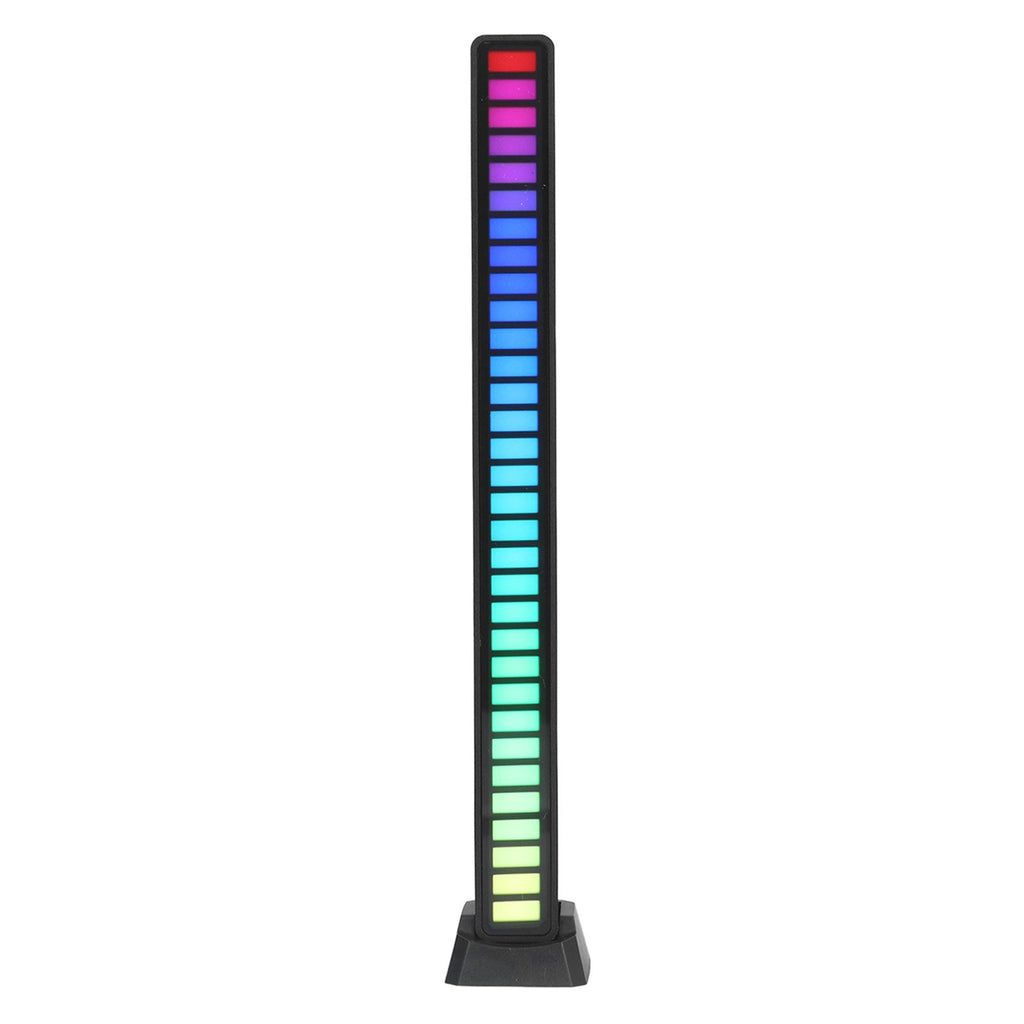 RGB Light Bar Voice Control Ambient Light Music Atmosphere Lamp USB for Car Home StudioBlack