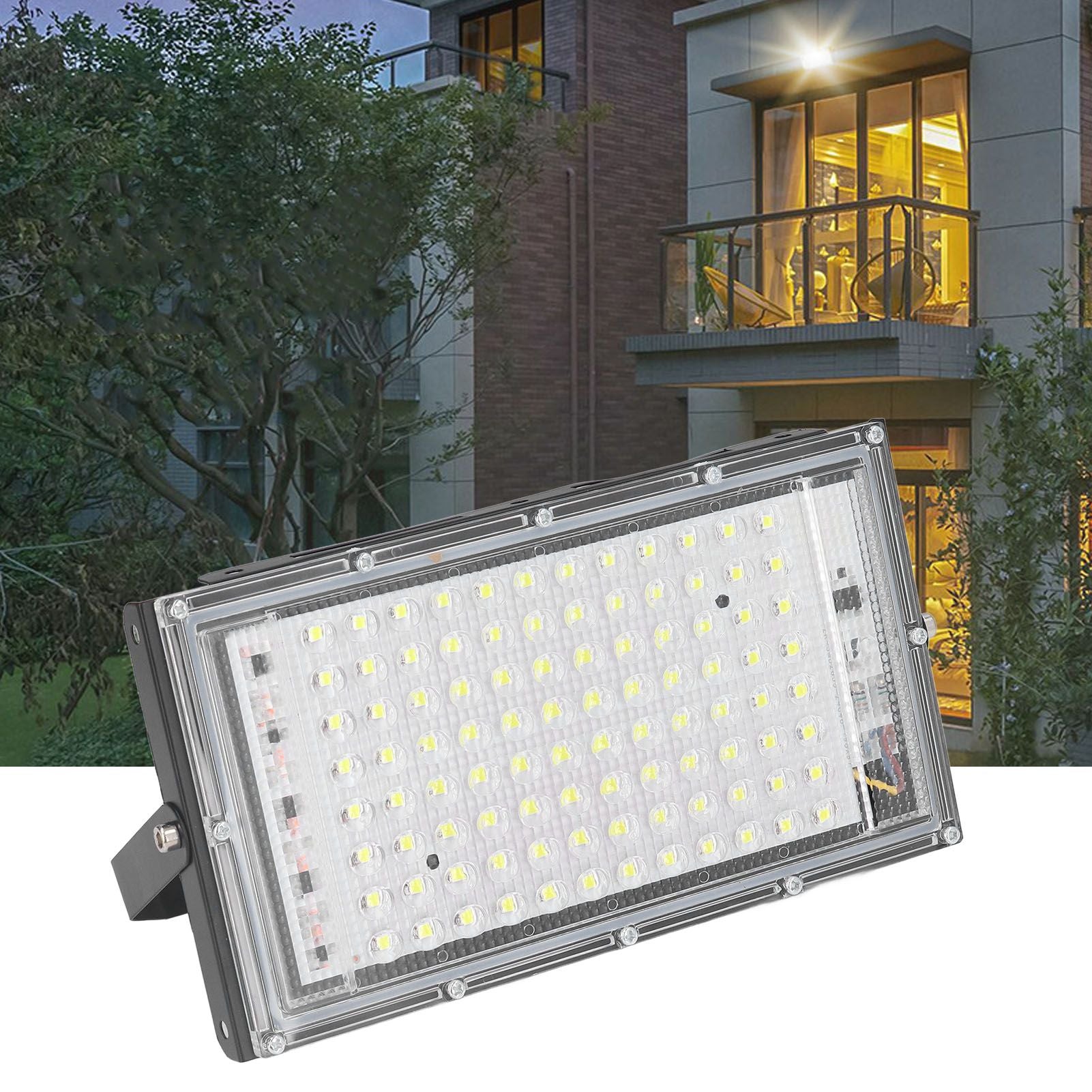 100W LED Flood Light Super Bright 10000 Luminous 120° Beam Angle Flood Light Cool White IP66 Waterproof Light 220‑240V