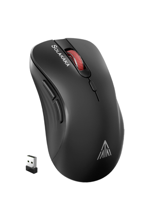 SM66 Dual Mode Wireless Gaming Mouse, Rechargeable RGB Ergonomic Mice with Adjustable DPI ,black