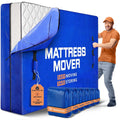 Waterproof Mattress Bag Mattresses Protector Plastic Moving Storage Dust Cover Carry Bed Zipper Packing Reusable Disposal, Extra Thick Heavy Duty, with 8 Handles(Super King)
