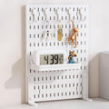 CARLA HOME Desk Pegboard Organizer Kit  with Hooks, Tray & Mount Ideal for Office, Gaming Setup & Home Workspace Organization (White)