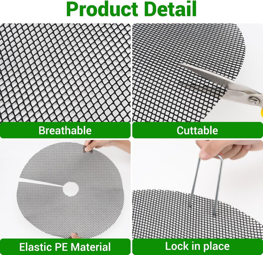 6 Pack Plant Pot Grids 15.7 Inch Flower Pot Soil Protector Cat Dog Pet Proof Cover for Australian Homes Indoor Outdoor Gardening Soil Guard