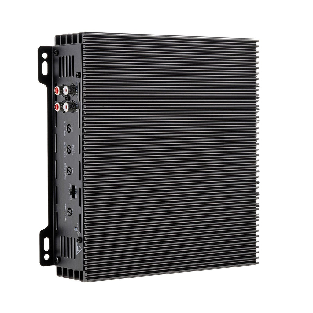 Car Audio Amplifier, 2-Channel Bridgeable Car Amplifier, Full-Range Class AB Stereo Amp, Max. 2 x 300W at 4 Ohms / 2 x 600W at 2 Ohms, High Output, for SUVs, Pickups, and Off-Road Vehicles