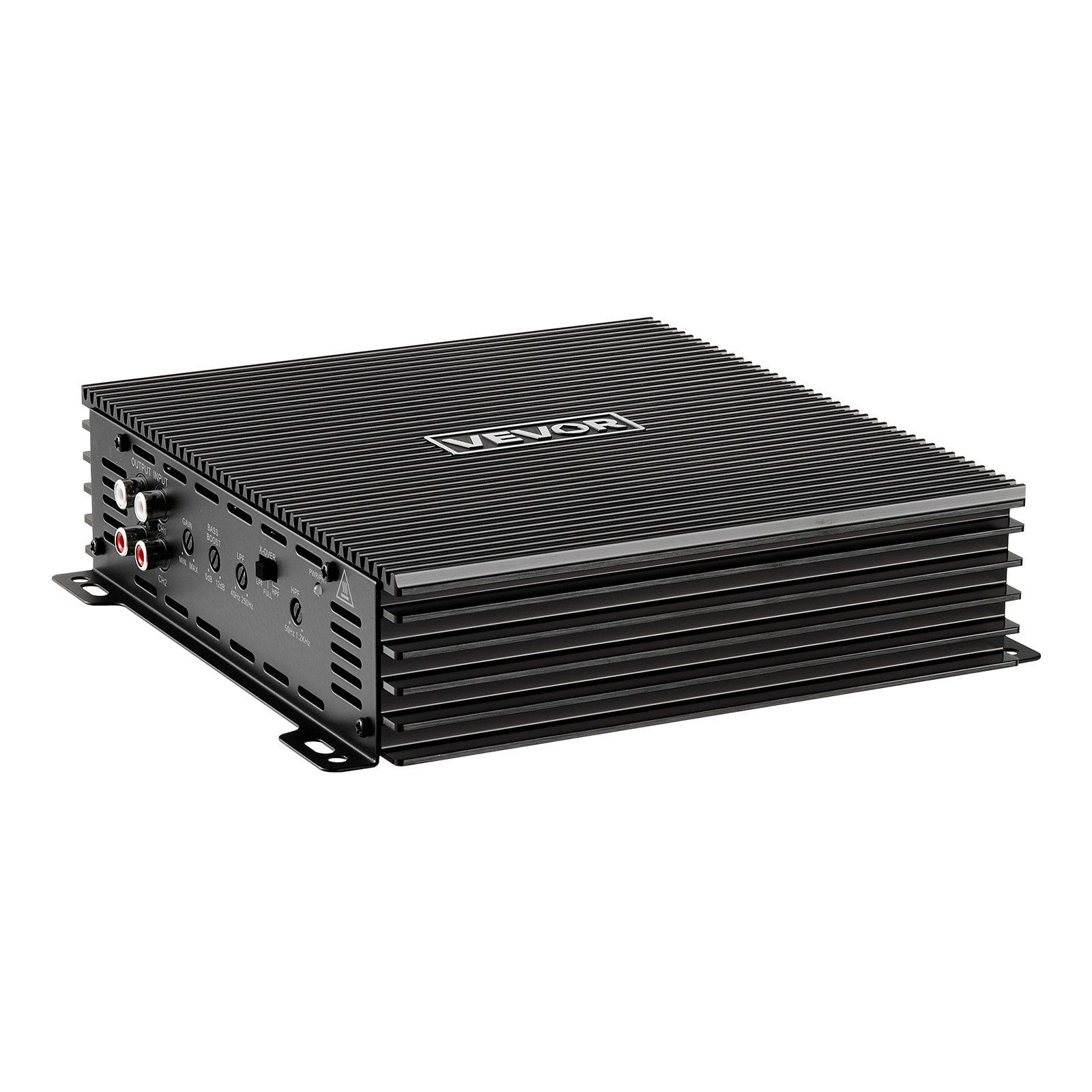 Car Audio Amplifier, 2-Channel Bridgeable Car Amplifier, Full-Range Class AB Stereo Amp, Max. 2 x 300W at 4 Ohms / 2 x 600W at 2 Ohms, High Output, for SUVs, Pickups, and Off-Road Vehicles