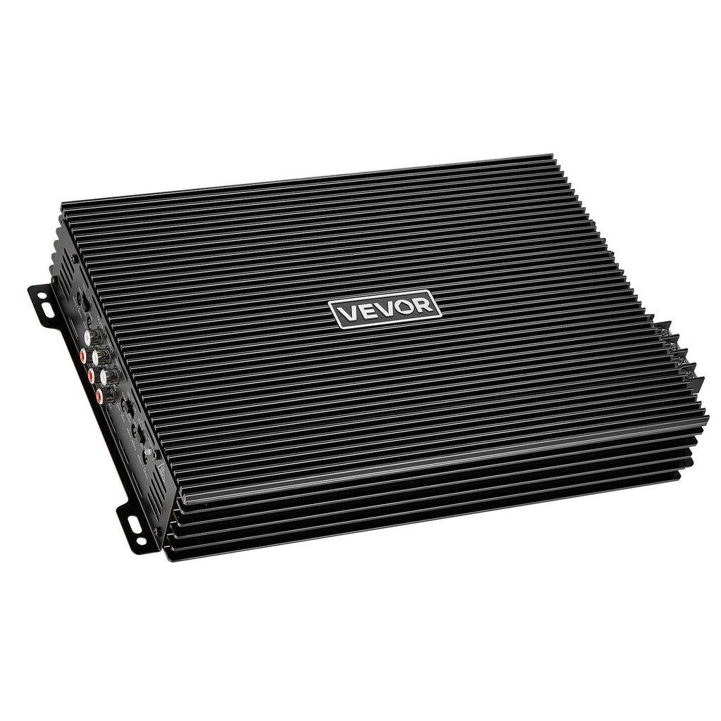 Car Audio Amplifier, 4-Channel Bridgeable Car Amplifier, Multichannel Class AB Stereo Amp, Max. 4 x 200W at 4 Ohms / 4 x 400W at 2 Ohms, High Output, for SUVs, Pickups, and Off-Road Vehicles