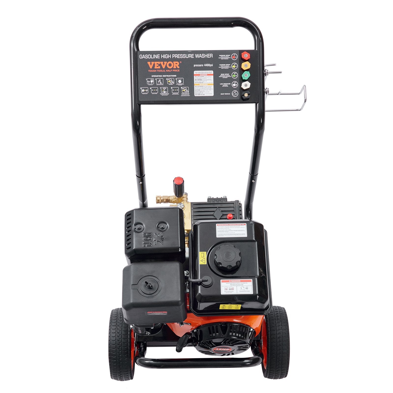 Gas Pressure Washer Gas Powered Washer 4400 PSI 4.0 GPM 390cc 5 Nozzles