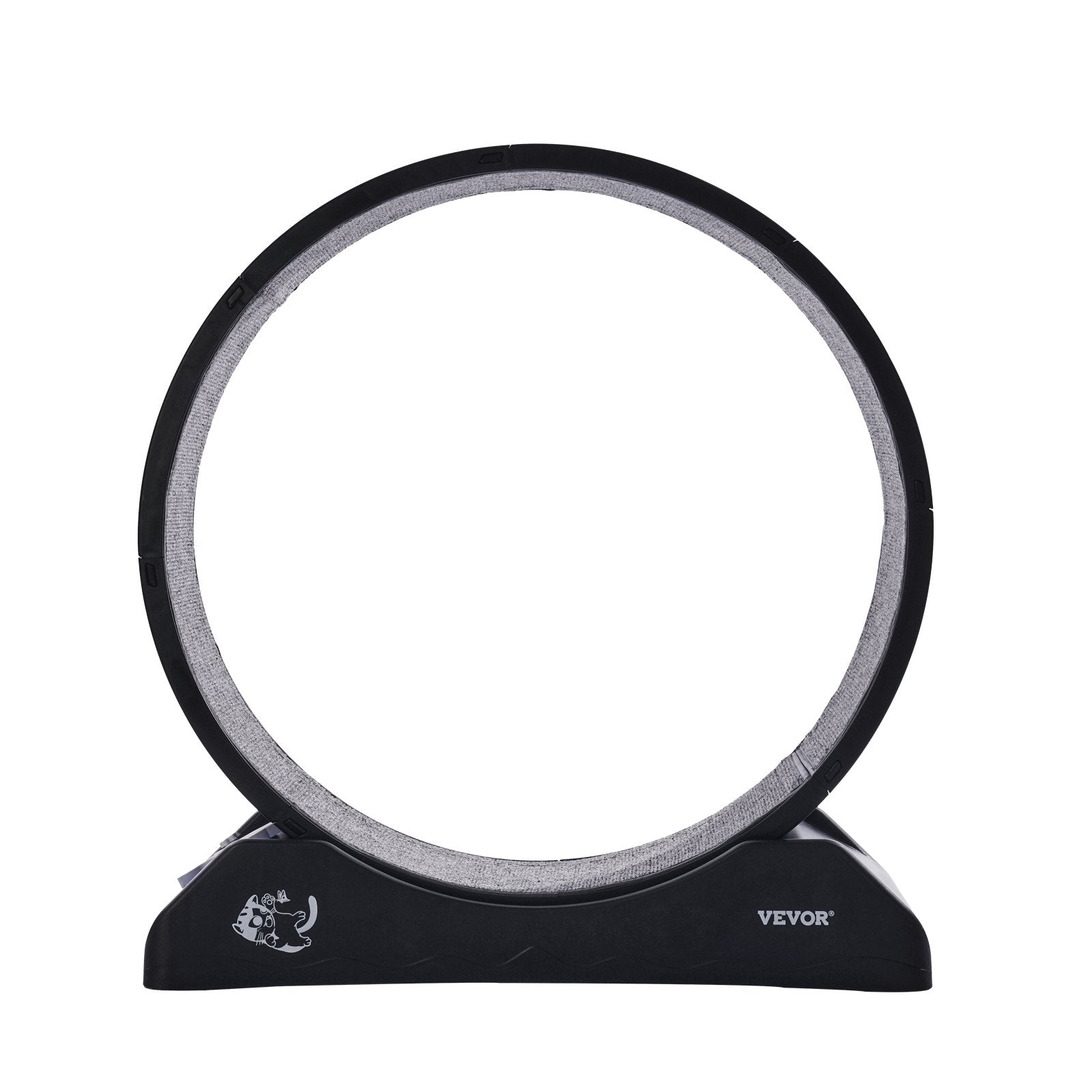 Cat Exercise Wheel, 31.5 in, Large Cat Running Wheel with Secure Brake & Carpeted Runway, Quiet Operation Cat Treadmill, Indoor Cats Exerciser Wheel for Pets Weight Loss & Health Black