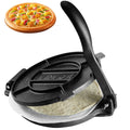 Tortilla Press, 250mm Tortilla and Roti Maker, Cast Iron Heavy Duty Tortilladora Press, Pre-Seasoned Pataconera Maker with 100 Pcs Parchment Paper, Dough Maker for Flour Tortilla, Tawa, Silver